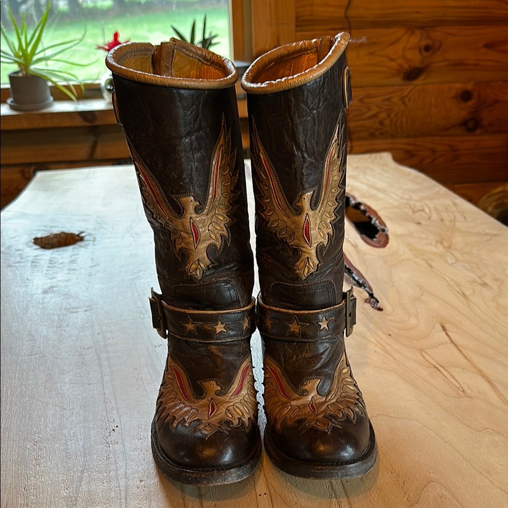 Old gringo biker eagle boots.